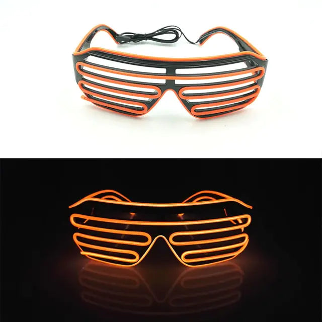 Colorful LED Luminous Glowing Neon Glasses