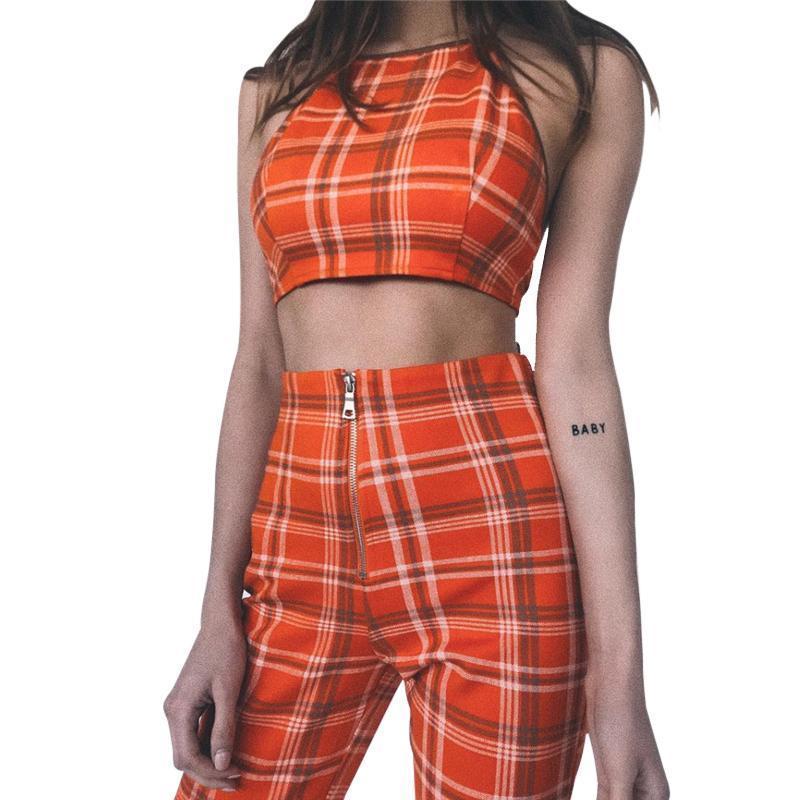 KYLIE 2 PIECE PLAID SET