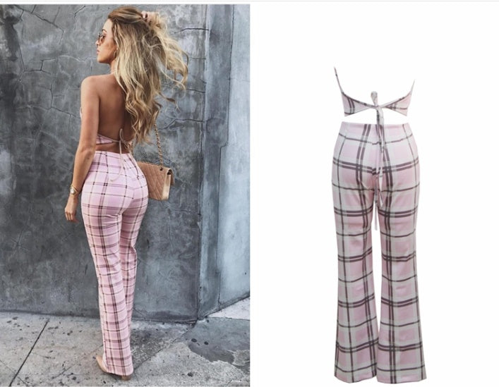 KYLIE 2 PIECE PLAID SET