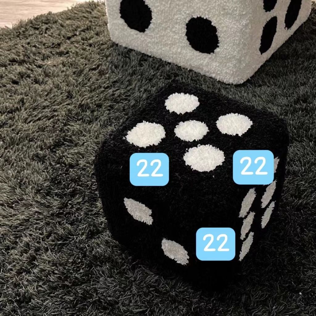 Household Cartoon Dice Casual Shoe Changing Stool