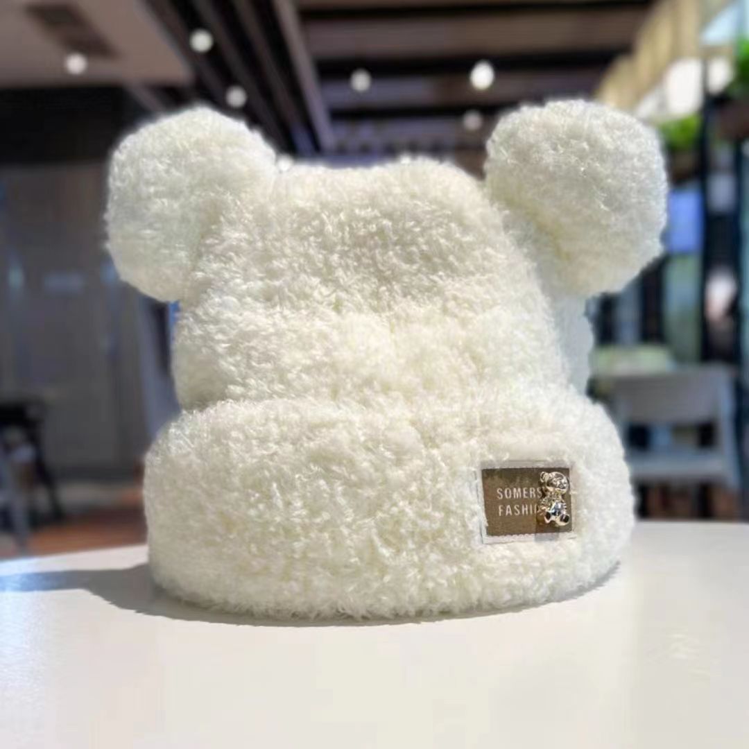 Korean Style Cute Bear All-match Teddy Plush Hat