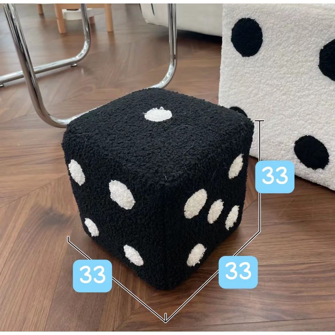 Household Cartoon Dice Casual Shoe Changing Stool