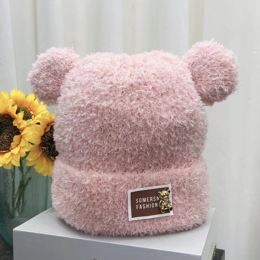 Korean Style Cute Bear All-match Teddy Plush Hat