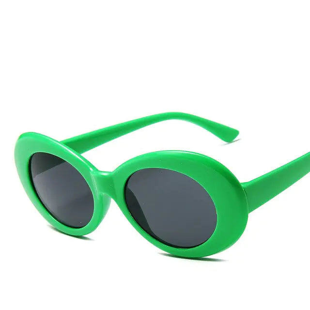 Punk Trendy Oval Sunglasses