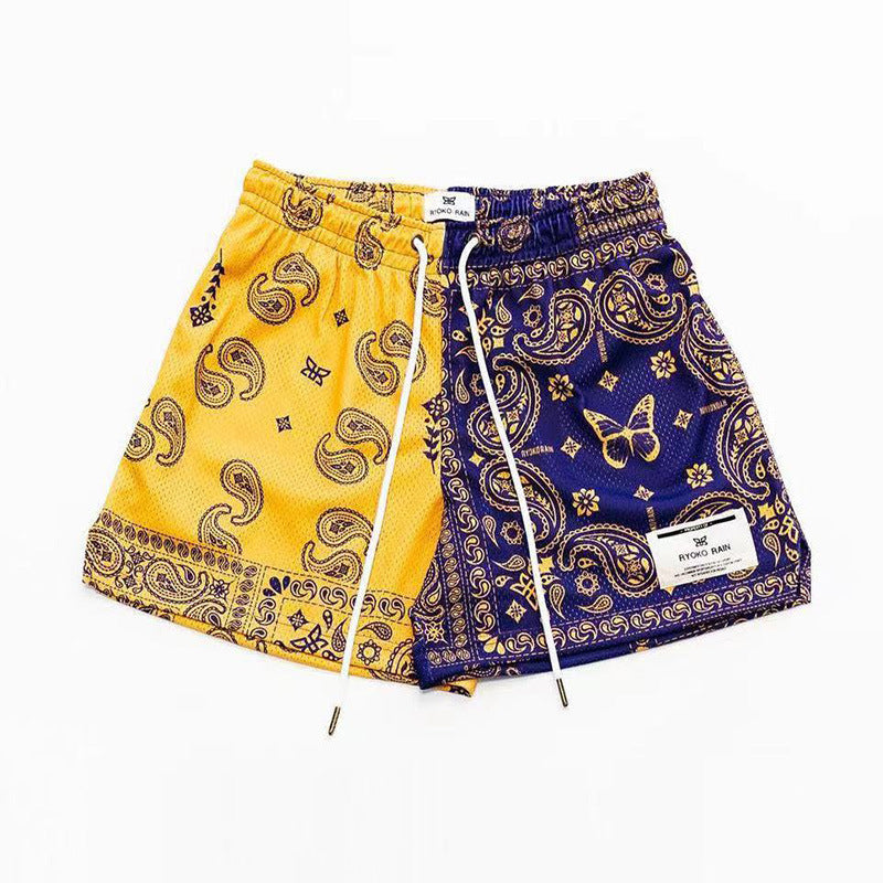 Paisley Mesh Basketball Shorts