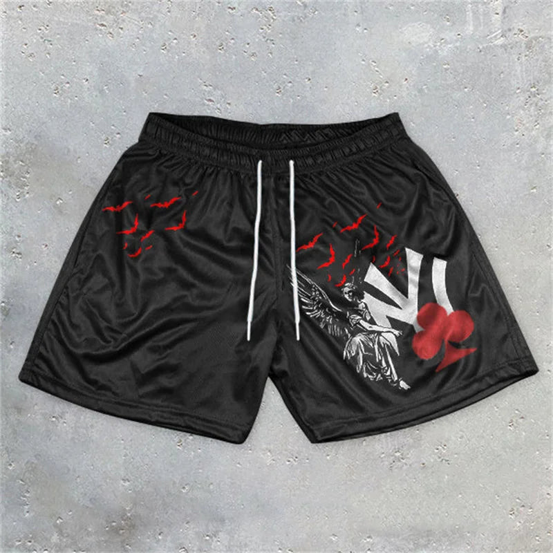 Chic Stylish Y2K Graphic Gym Shorts