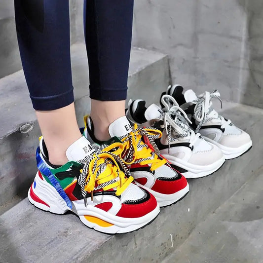 Breathable Fashion Chunky Sneakers