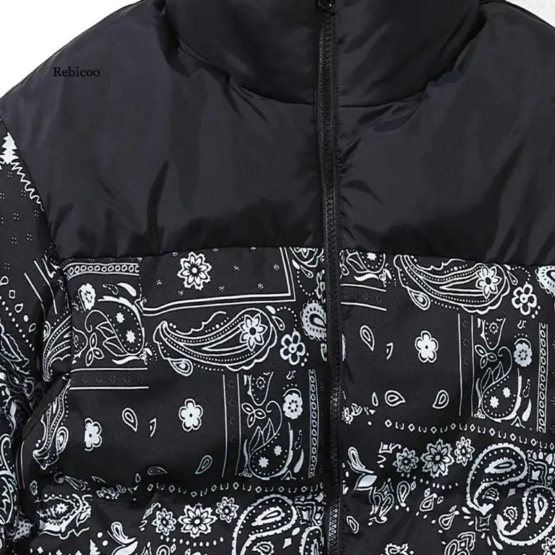 Men's Bandana Puffer Jacket