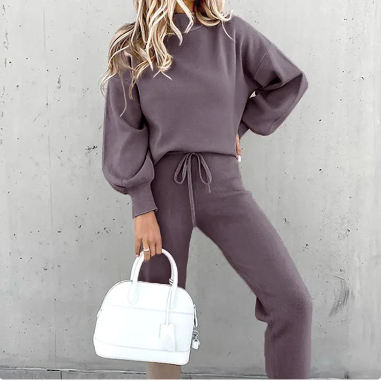 Casual Loose Sweater Set