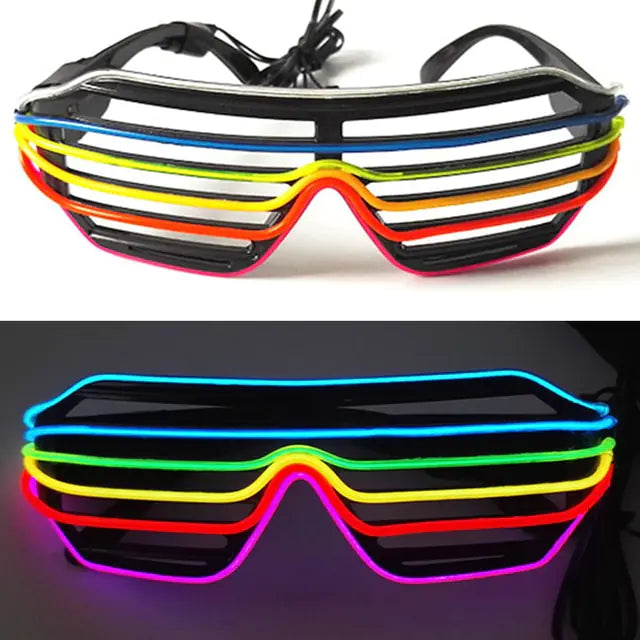 Colorful LED Luminous Glowing Neon Glasses