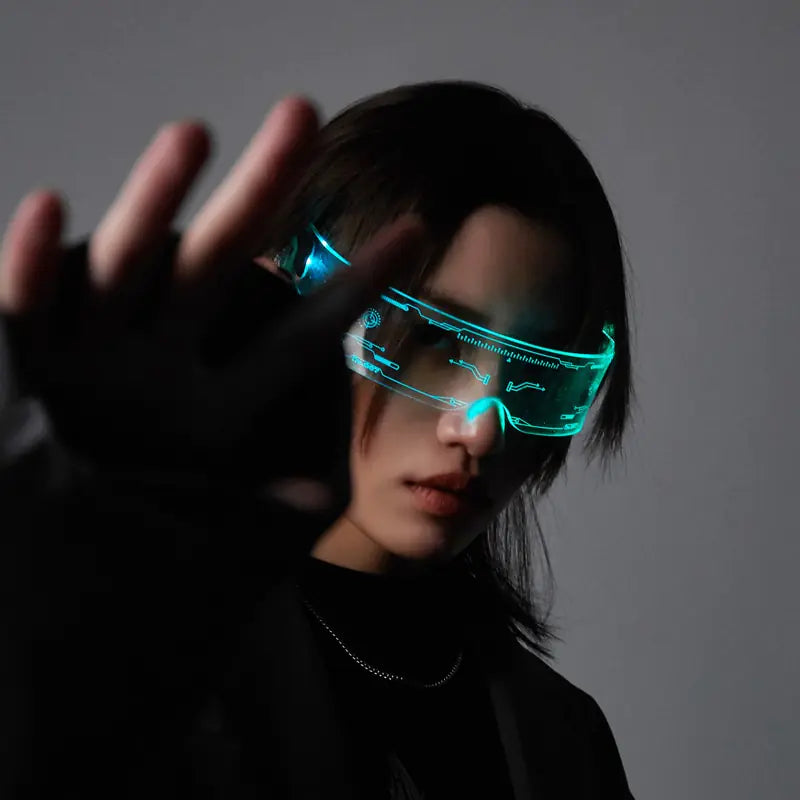 Colorful LED Luminous Glowing Neon Glasses