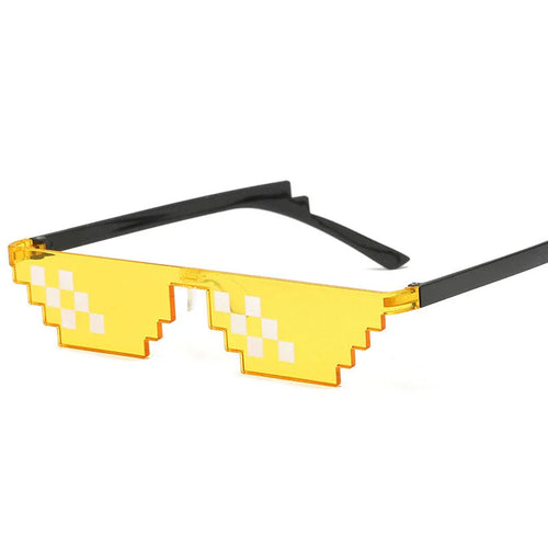 Mosaic Sunglasses Mens Womens Pixel Black Retro For Women's Glasses