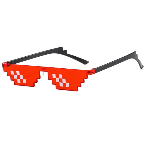 Mosaic Sunglasses Mens Womens Pixel Black Retro For Women's Glasses