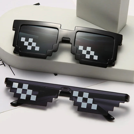 Mosaic Sunglasses Mens Womens Pixel Black Retro For Women's Glasses