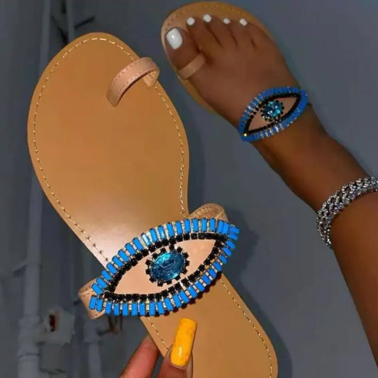 Evil Eye Beach Sandals