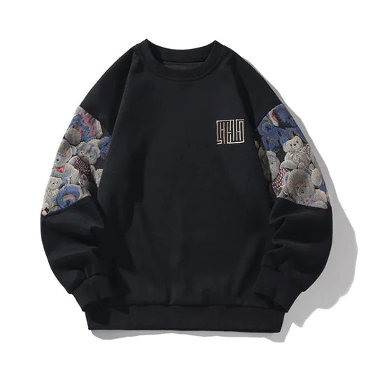 Men's Artistic Round Neck Sweater