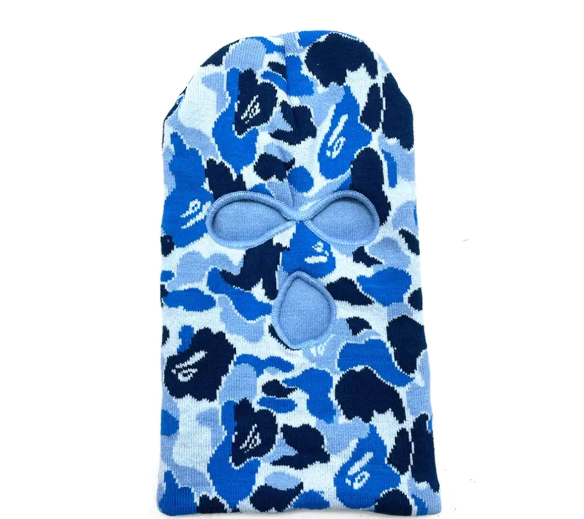 Blue Bape inspired Camo Ski Mask