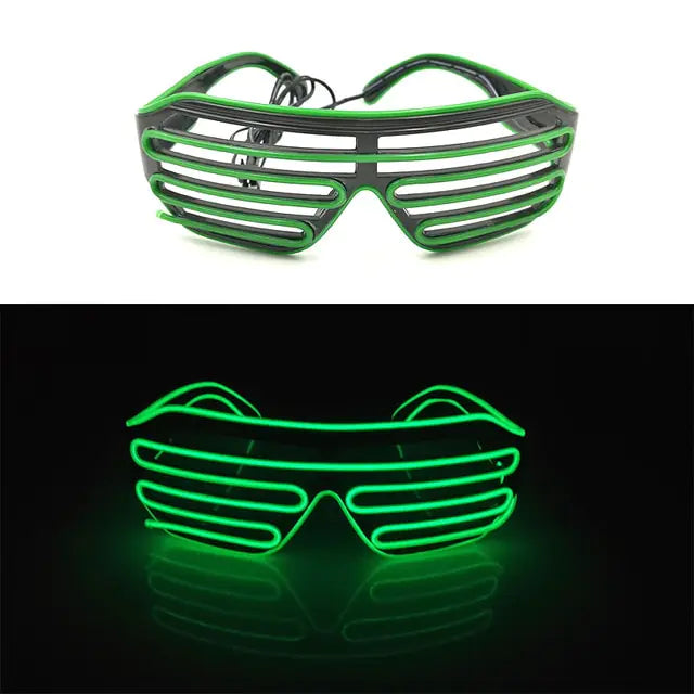 Colorful LED Luminous Glowing Neon Glasses