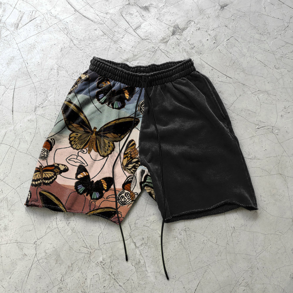 Geometric 3D Digital Printed Shorts