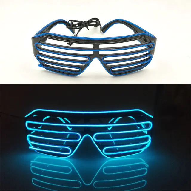 Colorful LED Luminous Glowing Neon Glasses