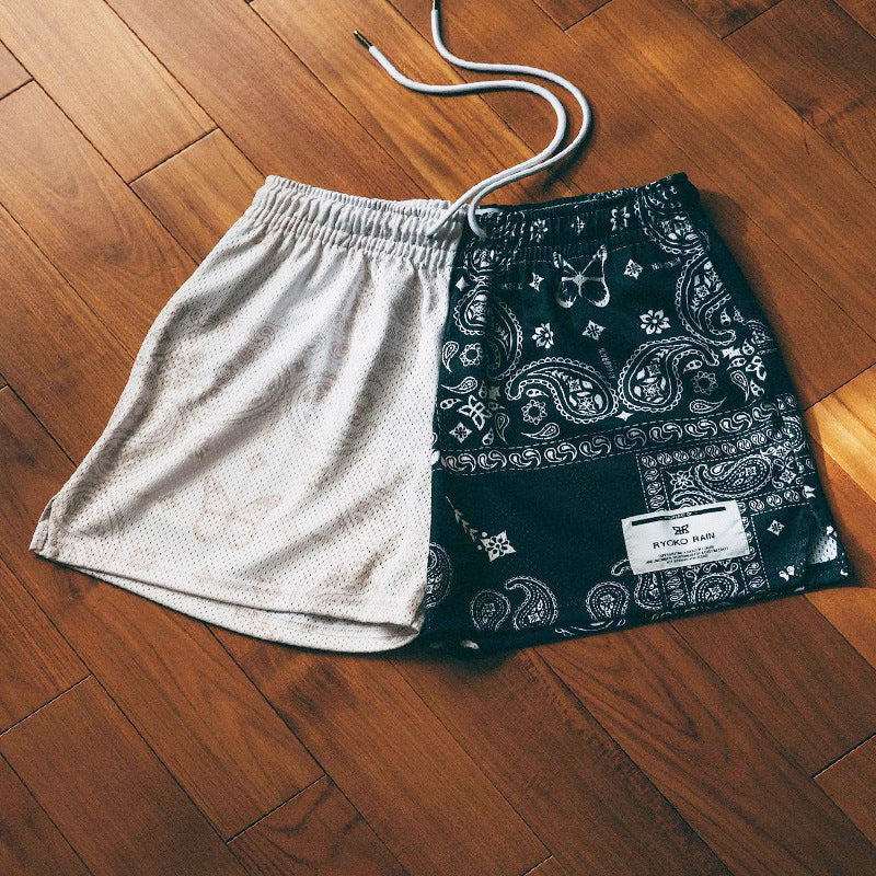 Paisley Mesh Basketball Shorts