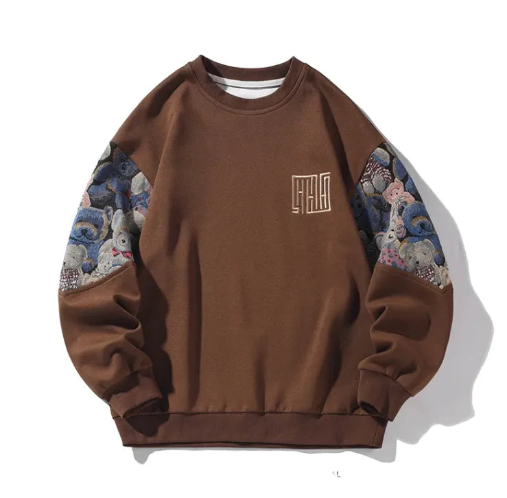 Men's Artistic Round Neck Sweater