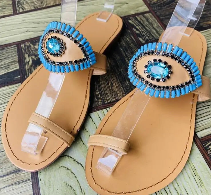 Evil Eye Beach Sandals