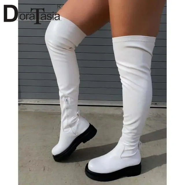 Female Platform Thigh High Boots