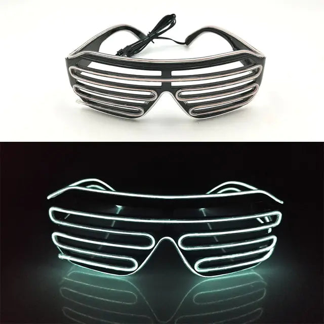 Colorful LED Luminous Glowing Neon Glasses