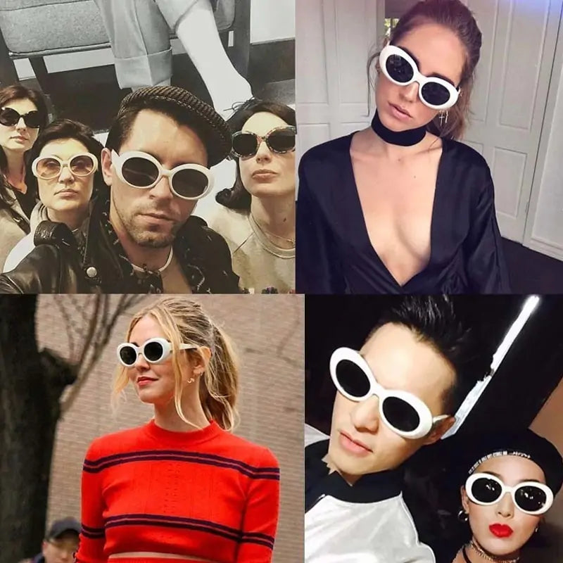 Punk Trendy Oval Sunglasses