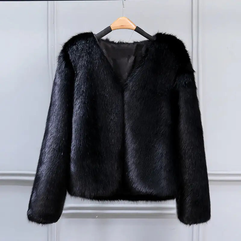 CozyLux Faux Fur Sweater