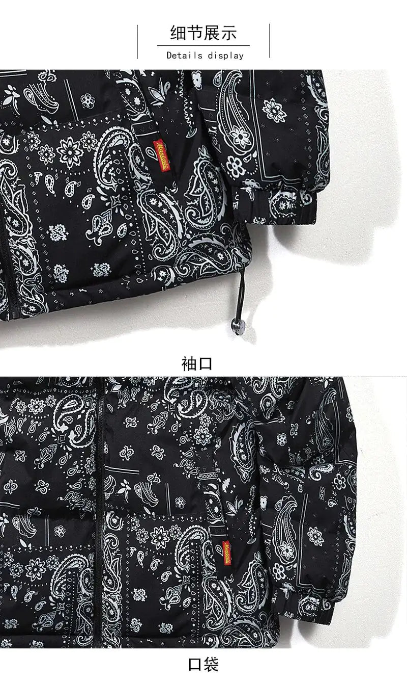 Men's Bandana Puffer Jacket