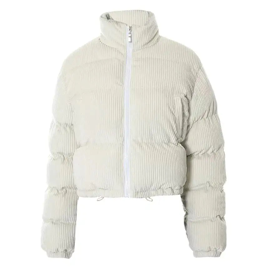 Ski Trip Velvet Corduroy Puffer Jacket