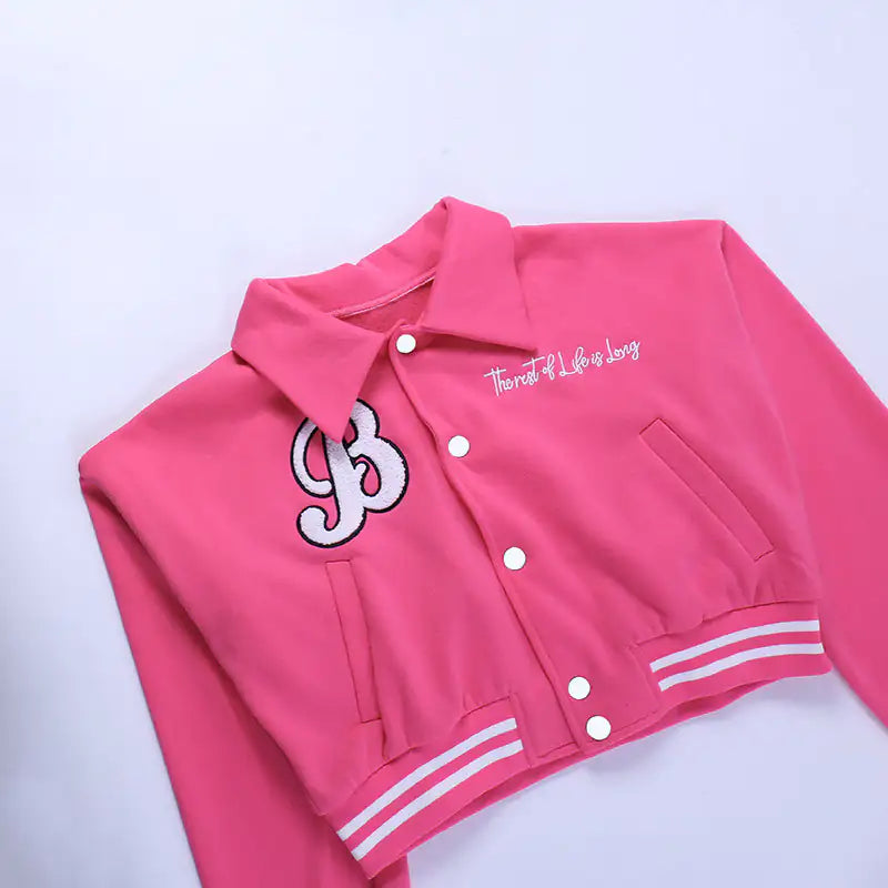 Embroidered Varsity Jacket: "B"