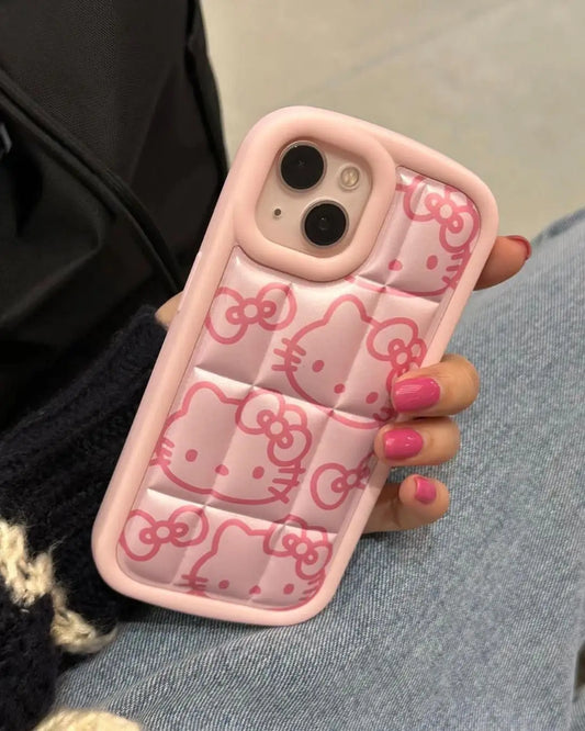 Hello Kitty Shockproof Puffer Phone Case