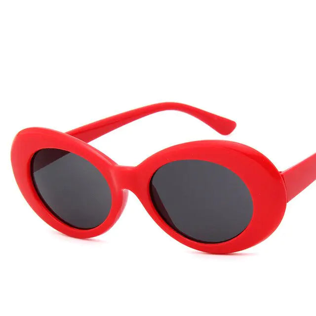 Punk Trendy Oval Sunglasses